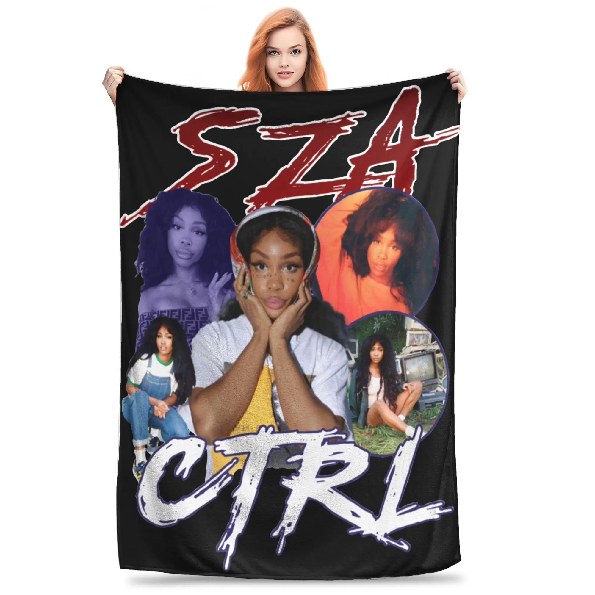 SZA Ctrl Vintage 90s Knitted Blanket Fleece Rapper Super Warm Throw Blankets for Airplane Travel Bed Rug
SZA Ctrl Vintage 90s Knitted Blanket Fleece Rapper Super Warm Throw Blankets for Airplane Travel Bed Rug