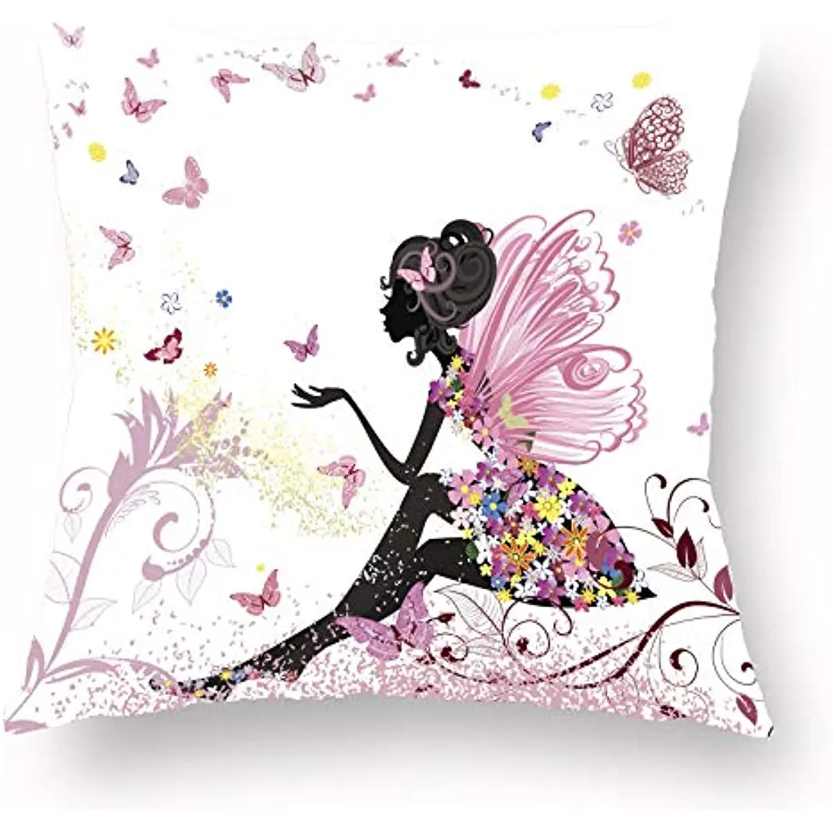 Beauty Girl Throw Pillow Cover Cute Butterfly Girl Pillow Case for WOMEN Room Sofa Couch Bed Office Car Square Pillowcase 45x45
Beauty Girl Throw Pillow Cover Cute Butterfly Girl Pillow Case for WOMEN Room Sofa Couch Bed Office Car Square Pillowcase 45x45