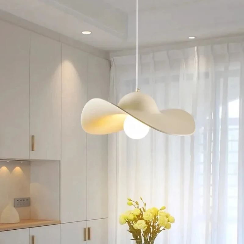 Nordic Cream style Pendant Lights Hat led Chandelier for Bar Bedroom Restaurant Home Decor Luster Fixture
Nordic Cream style Pendant Lights Hat led Chandelier for Bar Bedroom Restaurant Home Decor Luster Fixture