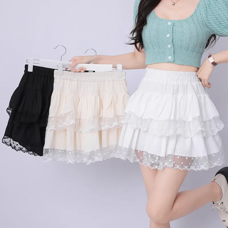 White Black Short Skirt Womens Crochet Lace Skirt 2025 Koren Lolita Summer High Waisted Ladies Sexy Tutu Skirts mini rok
White Black Short Skirt Womens Crochet Lace Skirt 2025 Koren Lolita Summer High Waisted Ladies Sexy Tutu Skirts mini rok