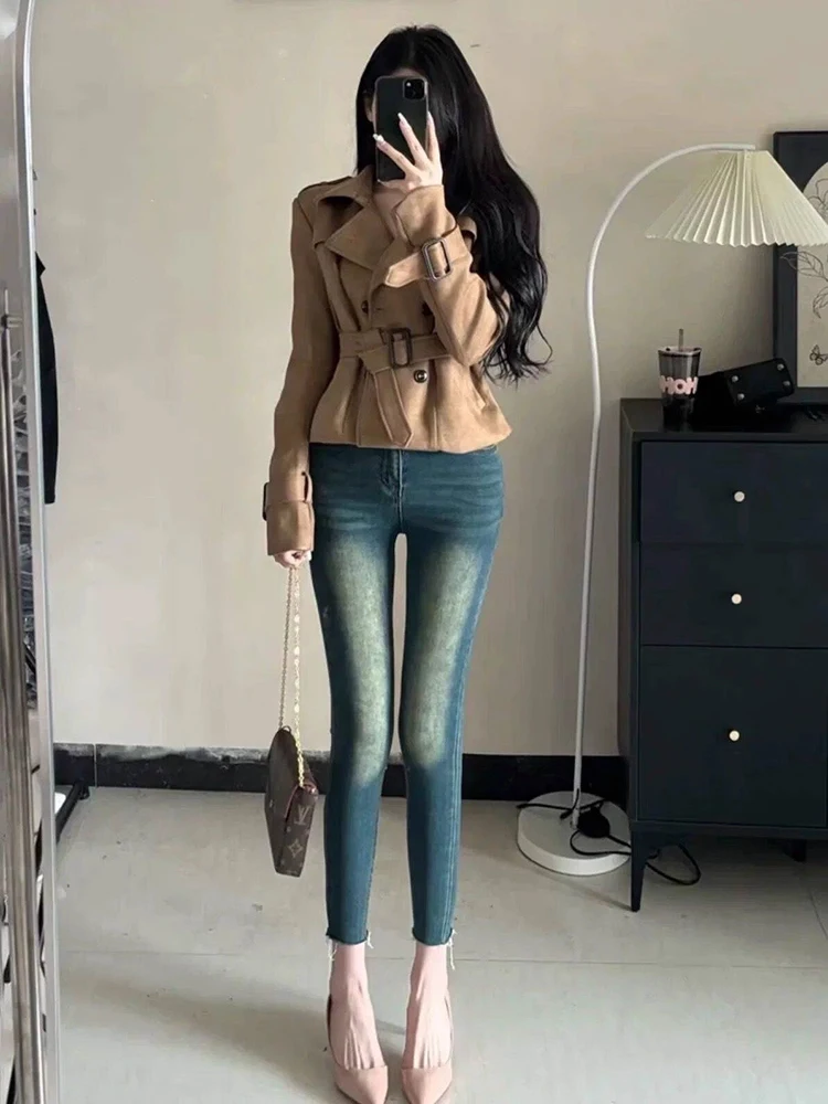 Autumn Winter Fce Lined Slim Fit High Waist Denim Jeans Vintage Waed White inding Pencil Pants Plump Hip Ladies Jeans
Autumn Winter Fce Lined Slim Fit High Waist Denim Jeans Vintage Waed White inding Pencil Pants Plump Hip Ladies Jeans