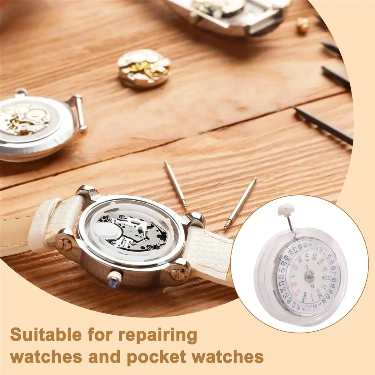 BHBL Mechanical Automatic Watch Replacement Movement Calendar Display Watch Repair Parts for MIYOTA 8205 Watches Clock Movement
BHBL Mechanical Automatic Watch Replacement Movement Calendar Display Watch Repair Parts for MIYOTA 8205 Watches Clock Movement