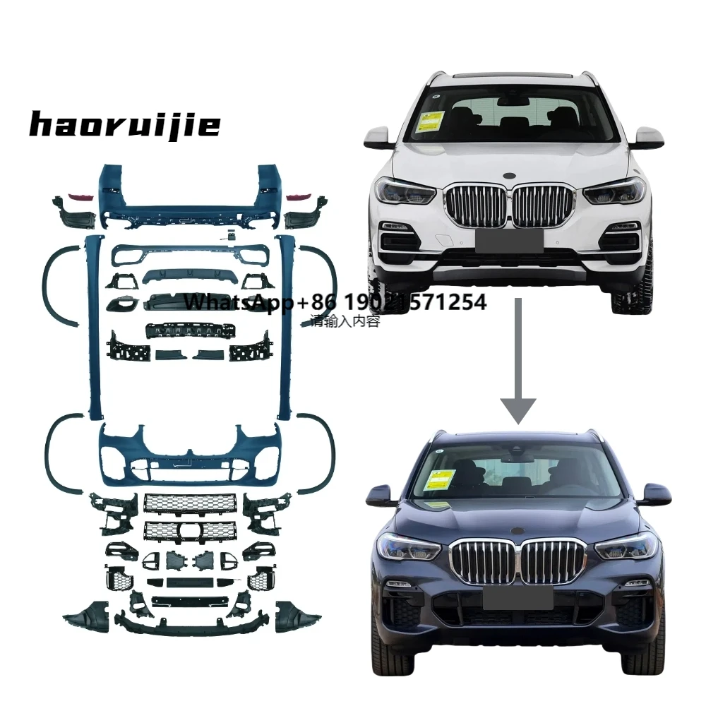 Conversion Body Kit for X5 G05 19-22 Pre Lci Upgrade m Sport Body Kit Front Rear Bumper Side Skirt G05 m Sport Body Kit
Conversion Body Kit for X5 G05 19-22 Pre Lci Upgrade m Sport Body Kit Front Rear Bumper Side Skirt G05 m Sport Body Kit