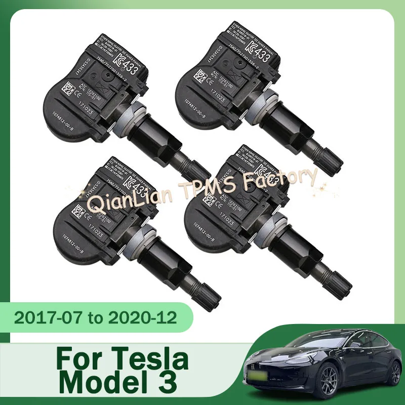 1074812-00-B Tire Pressure Sensor For Tesla Model 3 Model S Model X 4pcs 433MHz TPMS Tire Pressure Monitor System 107481200B
1074812-00-B Tire Pressure Sensor For Tesla Model 3 Model S Model X 4pcs 433MHz TPMS Tire Pressure Monitor System 107481200B