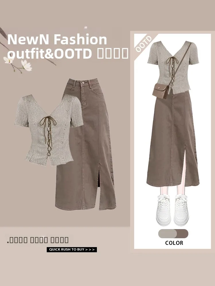 Женский комплект Faion из двух предметов Mermaid Sle с топом ort Sve и юбкой с разрезом, с застежкой на талии, летняя коллекция
Женский комплект Faion из двух предметов Mermaid Sle с топом ort Sve и юбкой с разрезом, с застежкой на талии, летняя коллекция