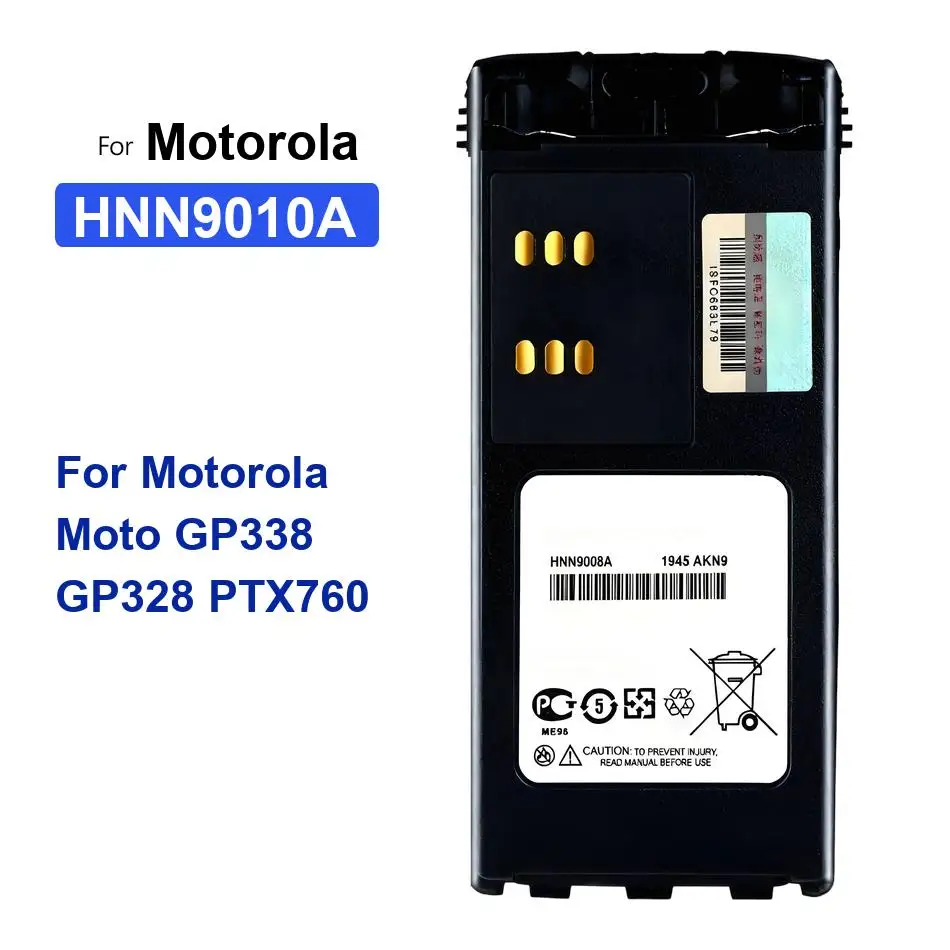 Reliable Replacement HNN9010A 1800mAh Walkie - Talkie Battery For Motorola Moto GP338 GP328 PTX760
Reliable Replacement HNN9010A 1800mAh Walkie - Talkie Battery For Motorola Moto GP338 GP328 PTX760
