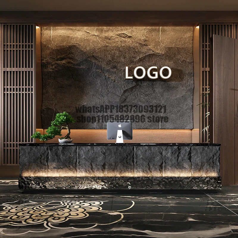 Black Brown Reception Desks Gold Hotels Wood Corner Modern Reception Desks Luxury Classic Mostrador Recepcion Office Furniture
Black Brown Reception Desks Gold Hotels Wood Corner Modern Reception Desks Luxury Classic Mostrador Recepcion Office Furniture