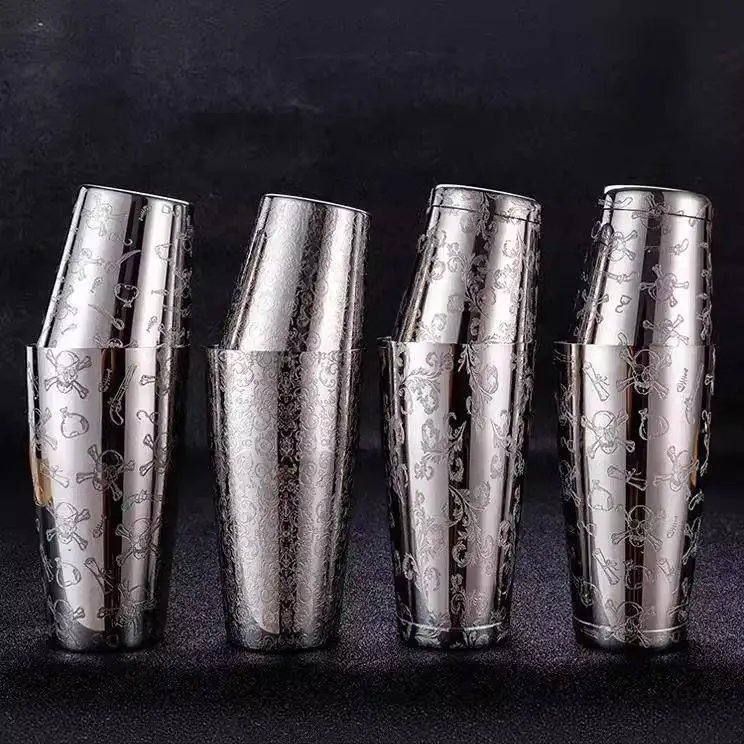 304 Stainless Steel Etched Boston Shaker Cocktail Mixer Shake Jug Snowk Shaker Cocktail Glassware Barware Lightweight
304 Stainless Steel Etched Boston Shaker Cocktail Mixer Shake Jug Snowk Shaker Cocktail Glassware Barware Lightweight