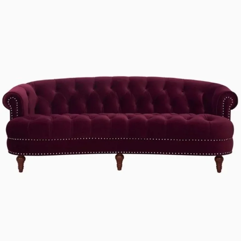 American light luxury, living room curved buckle fabric sofa, simple and modern
American light luxury, living room curved buckle fabric sofa, simple and modern