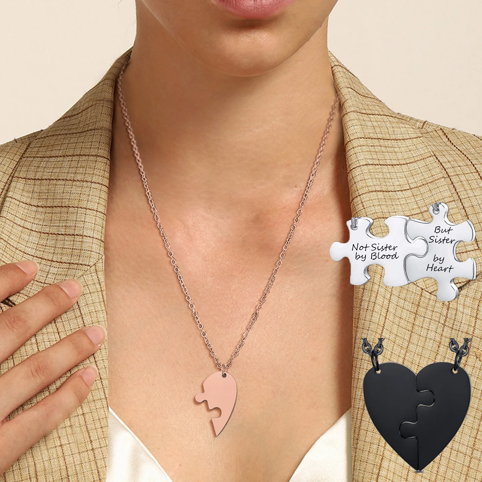 Fashion Best Friends Customizable Text Pendant Necklace, Mark of Friendship Special Gift Stainless Steel Jewelry Couple Family
Fashion Best Friends Customizable Text Pendant Necklace, Mark of Friendship Special Gift Stainless Steel Jewelry Couple Family