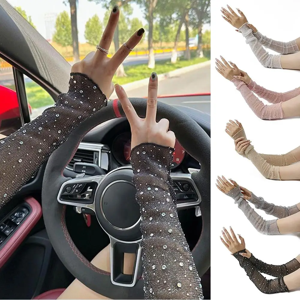 Transparent Shiny Drive Cycling Arm Cover Outdoor Sun Protection Oversleeve Glitter Mesh Long Gloves Sequin Crystal Arm Sleeves
Transparent Shiny Drive Cycling Arm Cover Outdoor Sun Protection Oversleeve Glitter Mesh Long Gloves Sequin Crystal Arm Sleeves