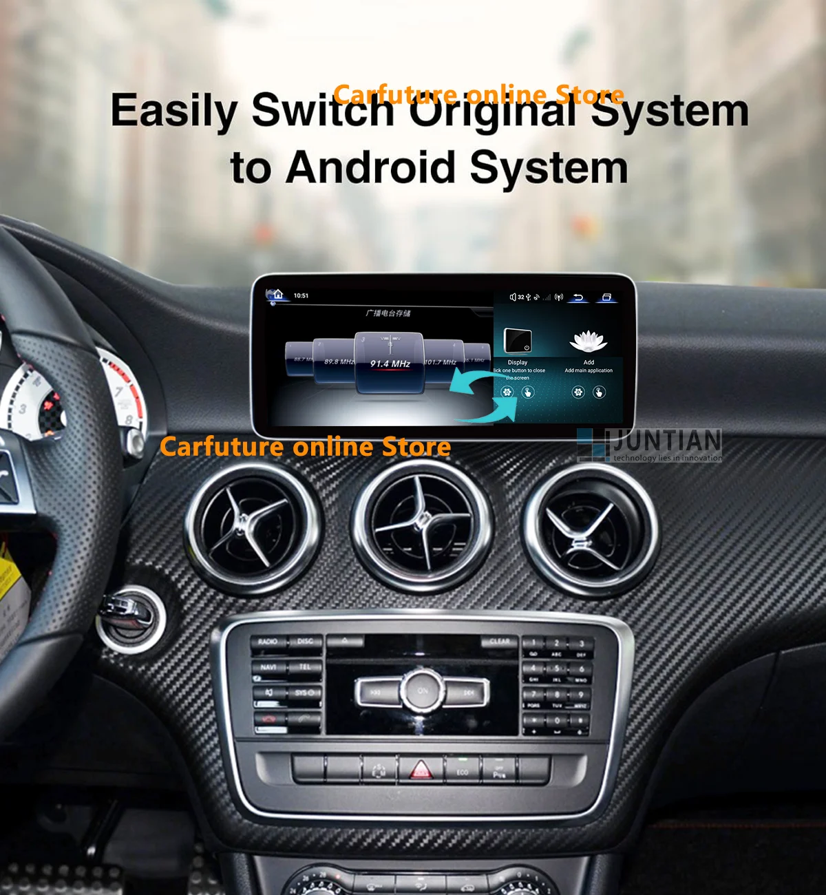 Linux-Based Car Radio System for Mercedes Benz W176 GLA X156 CLA 2013-2018 NTG5.0 NTG4.5 with Wireless CarPlay Android Auto Airp
Linux-Based Car Radio System for Mercedes Benz W176 GLA X156 CLA 2013-2018 NTG5.0 NTG4.5 with Wireless CarPlay Android Auto Airp