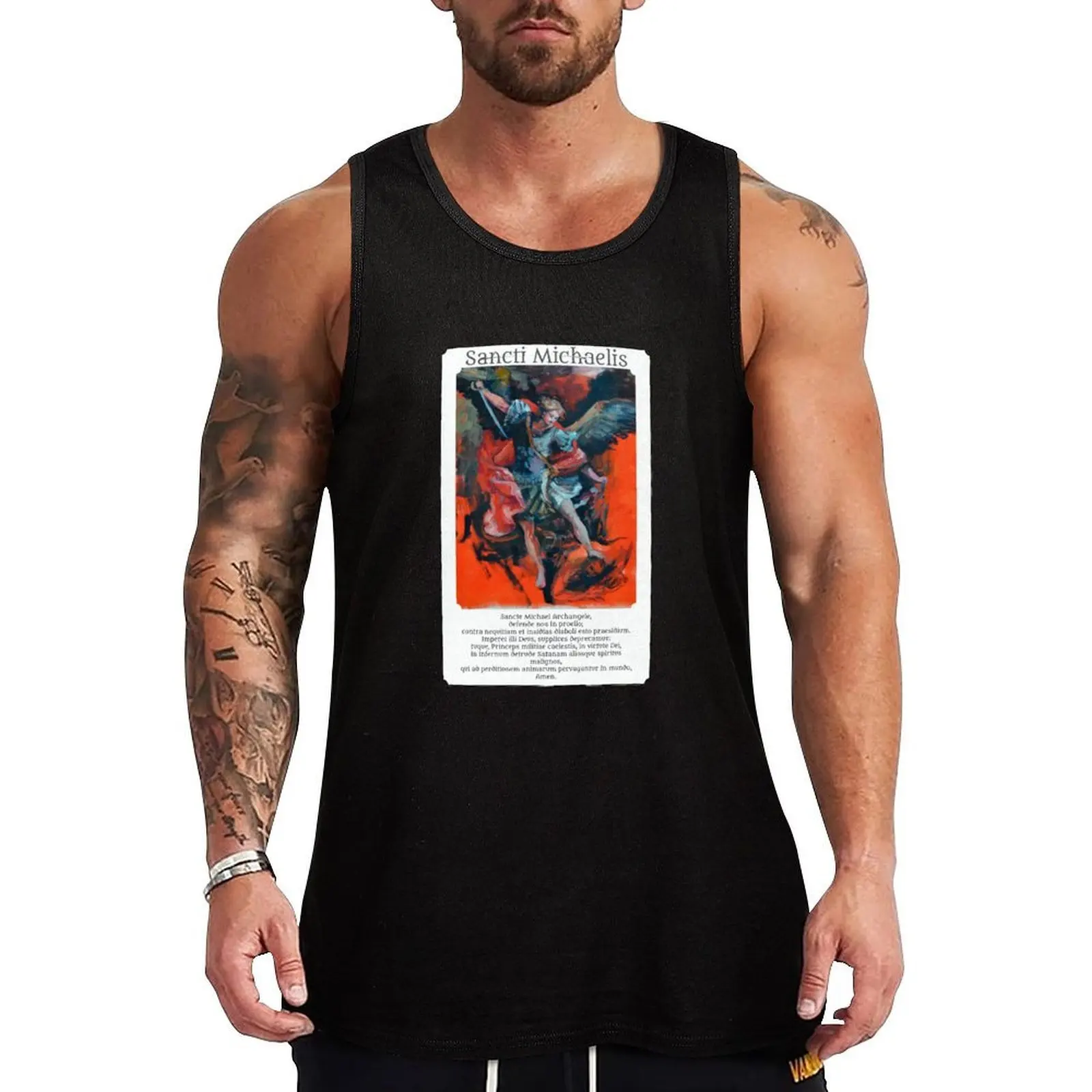St Michael Oil Painting and prayer sticker. Tank Top Landscape Print Tank Top Nature Graphic Sleeveless
St Michael Oil Painting and prayer sticker. Tank Top Landscape Print Tank Top Nature Graphic Sleeveless