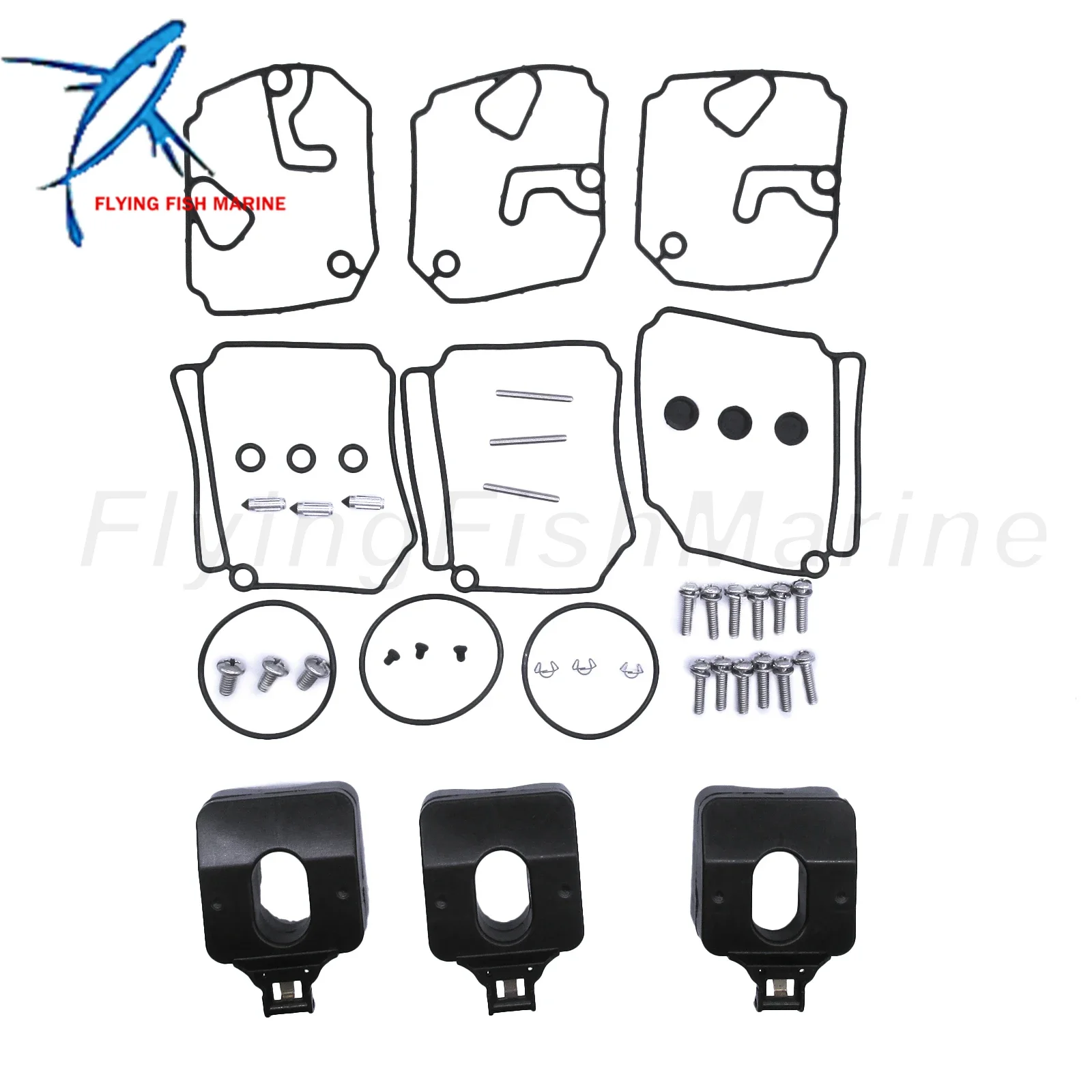 Outboard Motor 3F3-87122-1/0 3F3871220M 3F3871221M Carburetor Rebuild Repair Kit for Tohatsu Nissan 60HP 70HP 60B 70B 60C 70C
Outboard Motor 3F3-87122-1/0 3F3871220M 3F3871221M Carburetor Rebuild Repair Kit for Tohatsu Nissan 60HP 70HP 60B 70B 60C 70C