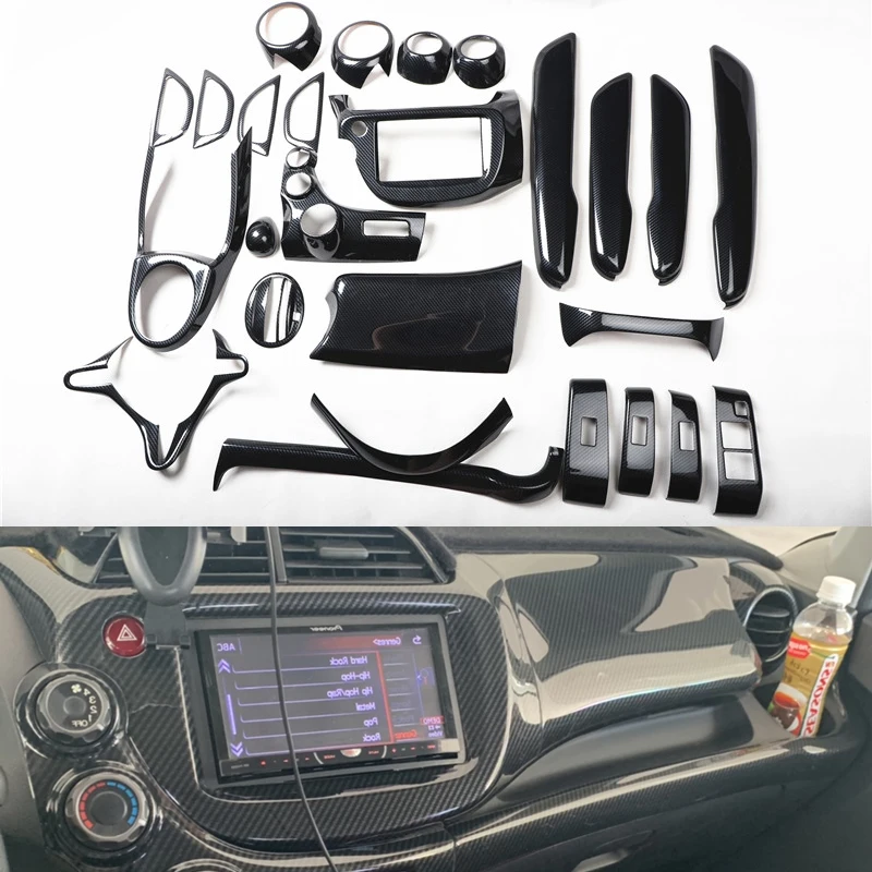 Аксессуары для салона автомобиля из углеродного волокна для honda Fit 2008-2013 Ge8, панель переключения передач, комплект переключателей стеклоподъемника, крышка приборной панели, ремонт
Аксессуары для салона автомобиля из углеродного волокна для honda Fit 2008-2013 Ge8, панель переключения передач, комплект переключателей стеклоподъемника, крышка приборной панели, ремонт