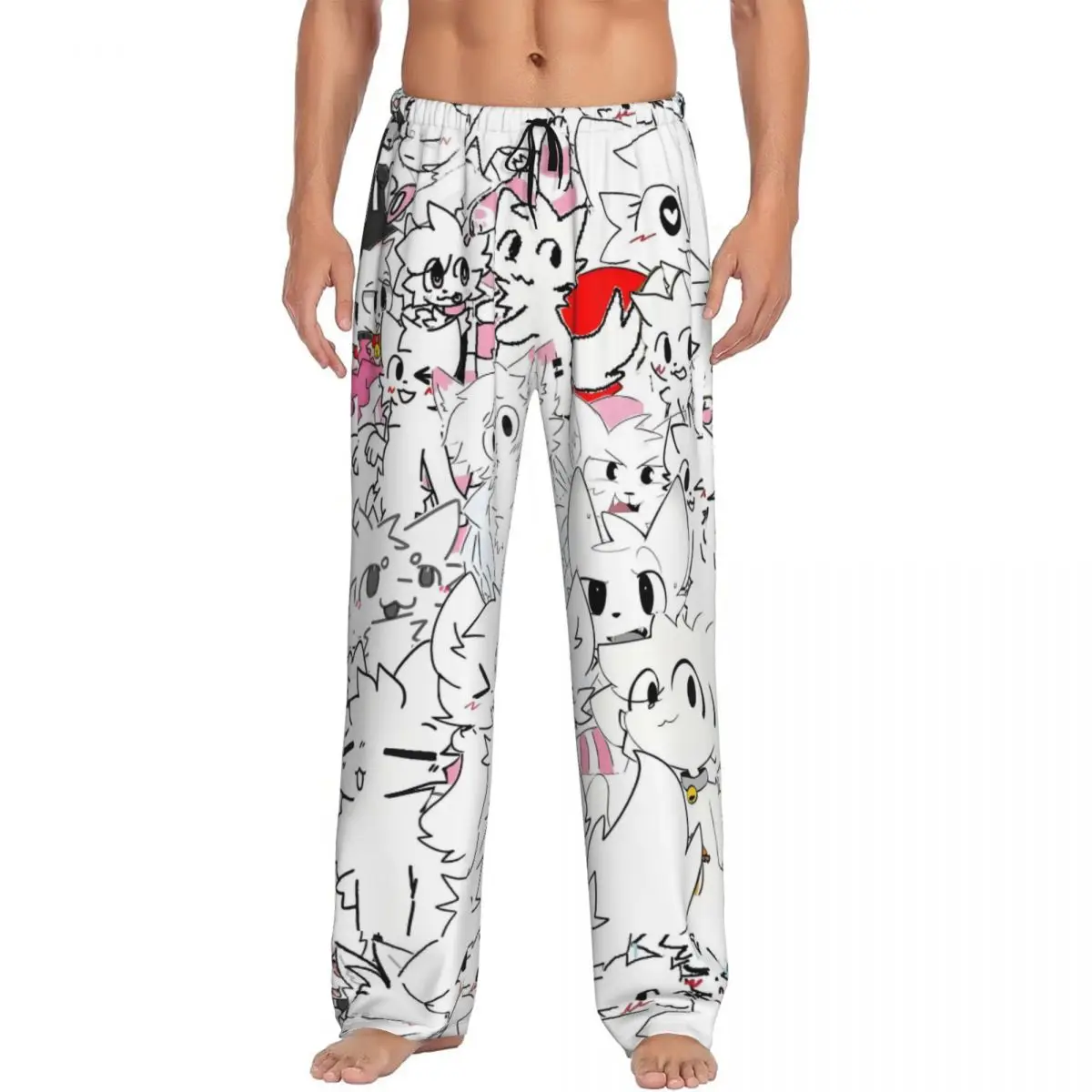 Custom Boykisser Silly Cat Pajama Pants Sleepwear for Men Elastic Waistband Cute Cartoon Sleep Lounge Bottoms with Pockets
Custom Boykisser Silly Cat Pajama Pants Sleepwear for Men Elastic Waistband Cute Cartoon Sleep Lounge Bottoms with Pockets
