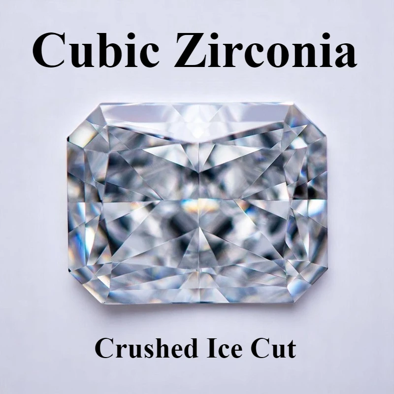 Cubic Zirconia 5A Grade White Color Radiant Shape 4k Crushed Ice Cut Lab Synthetic CZ Stone Extremely Shiny Quality Jewelry
Cubic Zirconia 5A Grade White Color Radiant Shape 4k Crushed Ice Cut Lab Synthetic CZ Stone Extremely Shiny Quality Jewelry