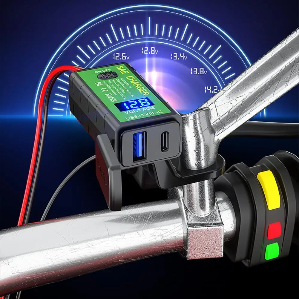 3.1a/4.8a Type-c Motorcycle Usb Charger Sae To Usb Switch Plug Quick On/off Disconnect Accessories Waterproof Type-c Voltme A5e4
3.1a/4.8a Type-c Motorcycle Usb Charger Sae To Usb Switch Plug Quick On/off Disconnect Accessories Waterproof Type-c Voltme A5e4