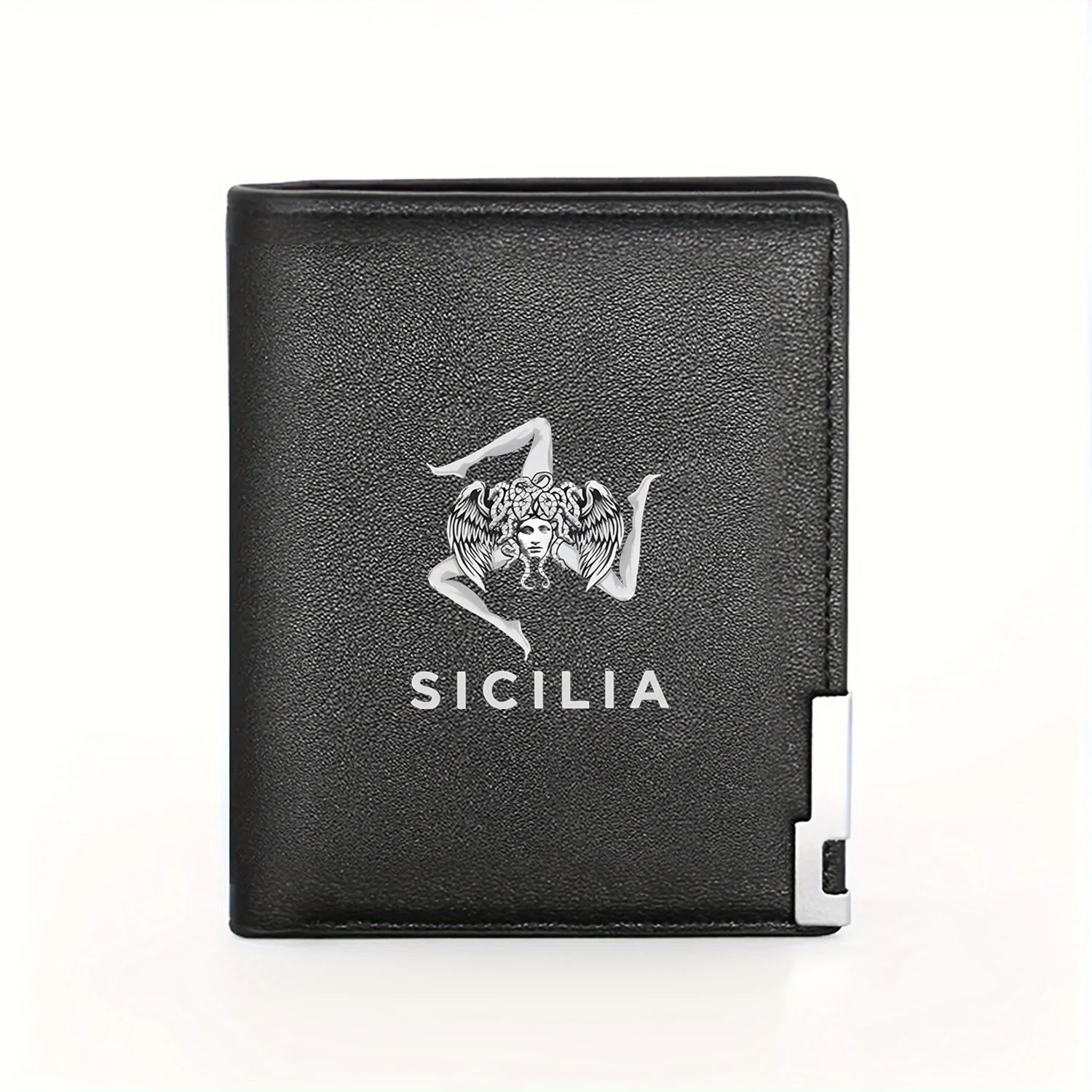 Sicilian Trinacria Medusa Symbol Graphic Print Wallet for Men,Stylish,Elegant,Casual,Practical,Premium Quality Gift for Dad,Husb
Sicilian Trinacria Medusa Symbol Graphic Print Wallet for Men,Stylish,Elegant,Casual,Practical,Premium Quality Gift for Dad,Husb