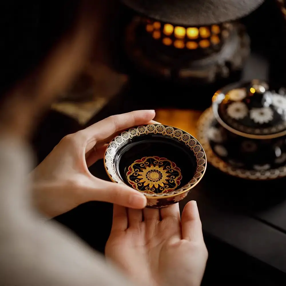 The Second Set Is High-End Gift Box Containing Gold And Silver Sunflower Teacup Suitable As A Birthday Present For Elders Or
The Second Set Is High-End Gift Box Containing Gold And Silver Sunflower Teacup Suitable As A Birthday Present For Elders Or