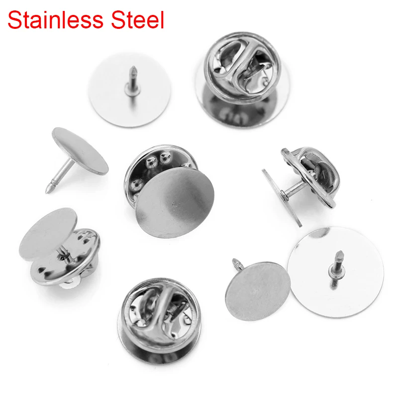 20pcs Stainless Steel Brooch Pins Base Badge Holder Dia 10 12 14mm Cabochon Settings Trays For DIY Jewelry Making Accessories
20pcs Stainless Steel Brooch Pins Base Badge Holder Dia 10 12 14mm Cabochon Settings Trays For DIY Jewelry Making Accessories