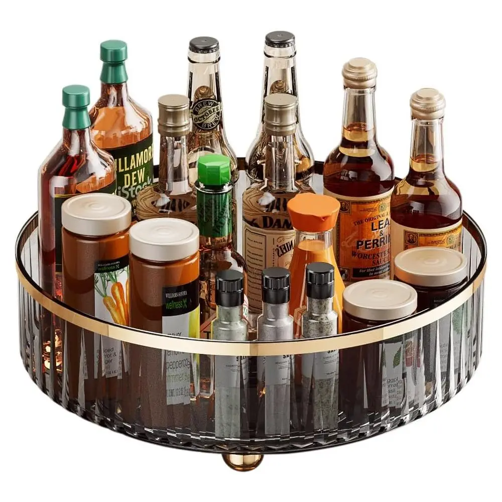 1pc Round Plastic Clear Rotating Container Bins for Cabinet Pantry Kitchen Countertop Refrigerator
1pc Round Plastic Clear Rotating Container Bins for Cabinet Pantry Kitchen Countertop Refrigerator