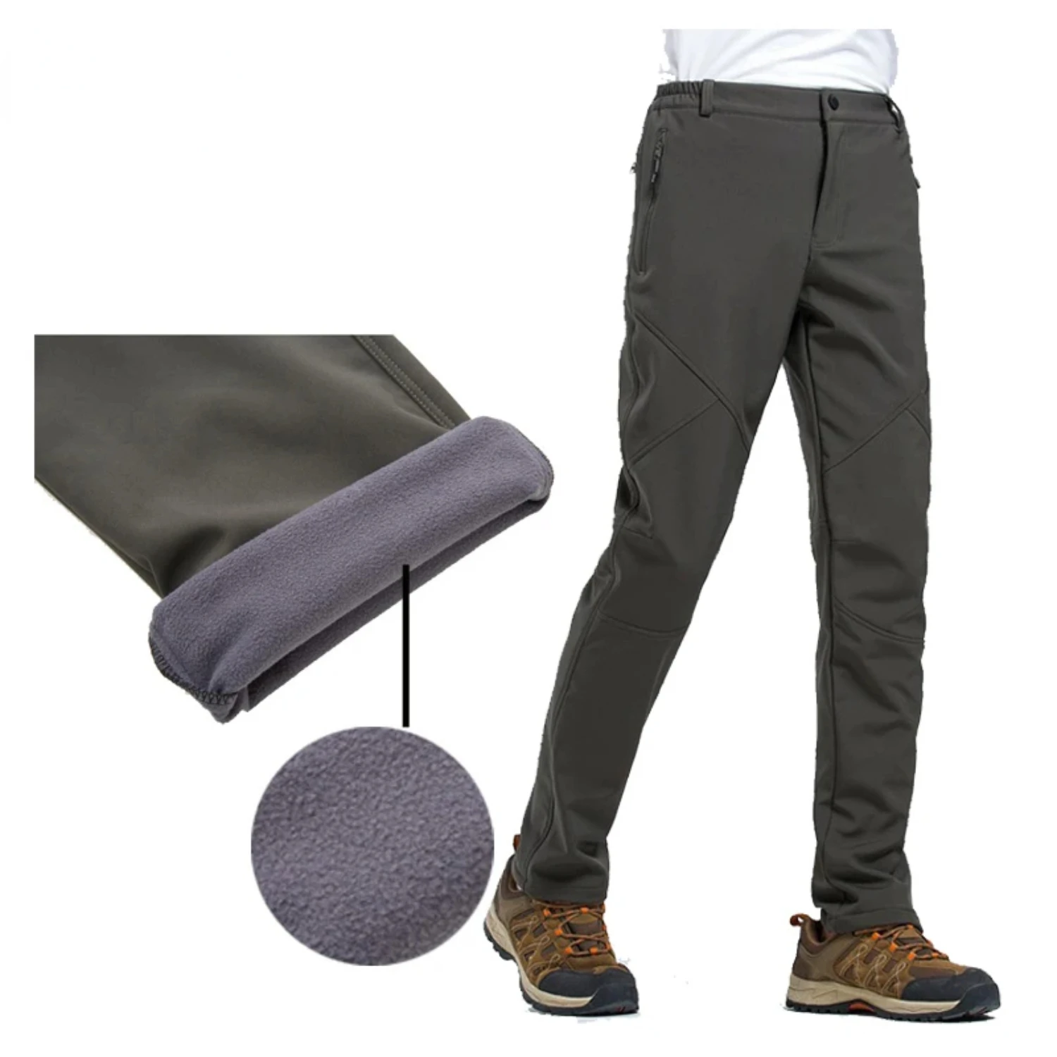 Winter Men's Hiking Pants Outdoor Camping Travel Windproof Snow Breathable Fleece Keep Warm Male Trekking Trousers
Winter Men's Hiking Pants Outdoor Camping Travel Windproof Snow Breathable Fleece Keep Warm Male Trekking Trousers