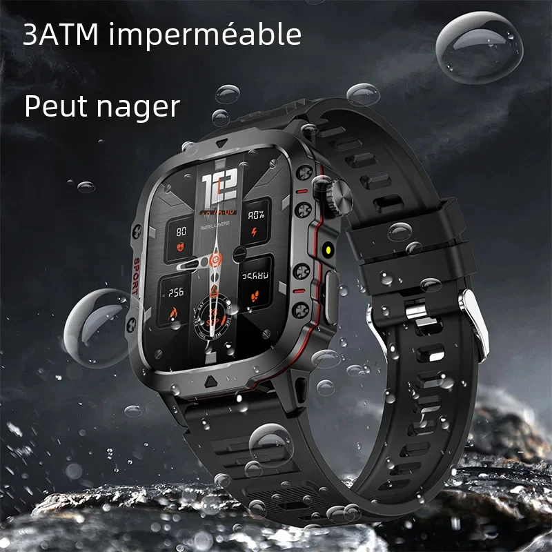 New Flashlight Military Smart Watch Men IP68 Outdoor Sports Fitness Tracker Health Monitor 1.81 Inch BT Call Smartwatch Men
New Flashlight Military Smart Watch Men IP68 Outdoor Sports Fitness Tracker Health Monitor 1.81 Inch BT Call Smartwatch Men