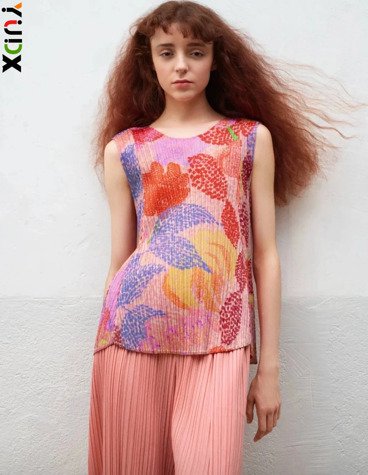 YUDX Miyake Pleated Women Print Two Piece Set Sleeveless Top Skirt Casual Loose Summer Vacation Chic Elegant Outfit New
YUDX Miyake Pleated Women Print Two Piece Set Sleeveless Top Skirt Casual Loose Summer Vacation Chic Elegant Outfit New