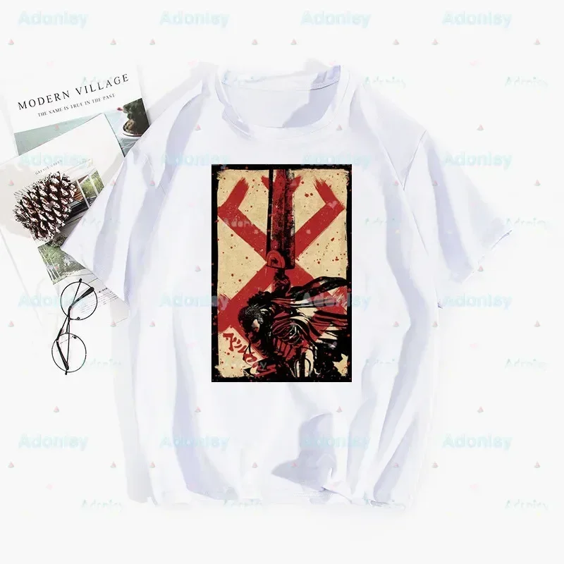 Футболки с принтом Berserk GutsMan Summer Swordsman Gatsu Sacrifice Zodd, футболки с рисунком аниме, женские топы с круглым вырезом в стиле Харадзюку
Футболки с принтом Berserk GutsMan Summer Swordsman Gatsu Sacrifice Zodd, футболки с рисунком аниме, женские топы с круглым вырезом в стиле Харадзюку