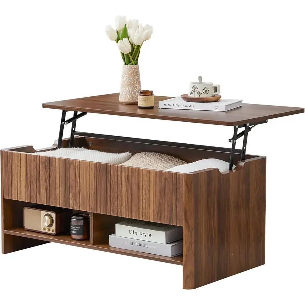 Mid-Century Modern Coffee Table with Storage and Open Shelf for Living Room or Office (Brown)
Mid-Century Modern Coffee Table with Storage and Open Shelf for Living Room or Office (Brown)