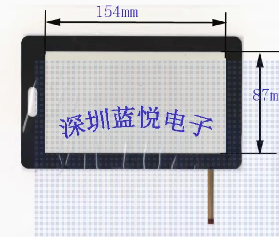 7-inch visual area 154 * 87 GPS navigation touch screen, resistive touch screen
7-inch visual area 154 * 87 GPS navigation touch screen, resistive touch screen