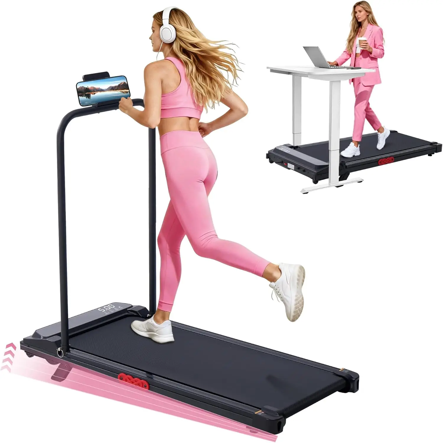 Walking Pad with Incline, 2026 Upgrade Electric Small Walking Pad with Handle Bar, 3.0HP Protable Walking Pad Treadmill with Han
Walking Pad with Incline, 2026 Upgrade Electric Small Walking Pad with Handle Bar, 3.0HP Protable Walking Pad Treadmill with Han