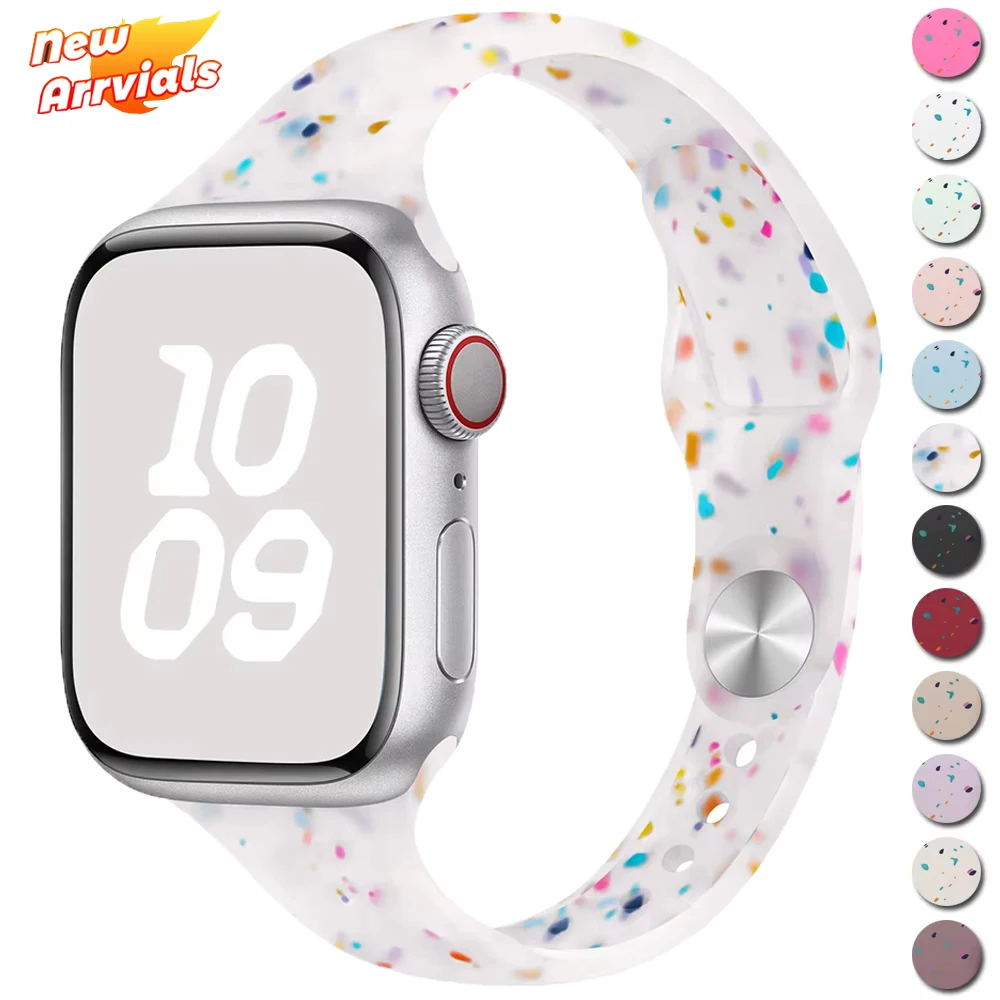 Тонкий силиконовый ремешок для Apple Watch Band Ultra 2 1 49 мм 40 44 45 41 42 мм 46 мм Браслет для IWatch Series 10 9 8 7 3 4 5 6 SE
Тонкий силиконовый ремешок для Apple Watch Band Ultra 2 1 49 мм 40 44 45 41 42 мм 46 мм Браслет для IWatch Series 10 9 8 7 3 4 5 6 SE