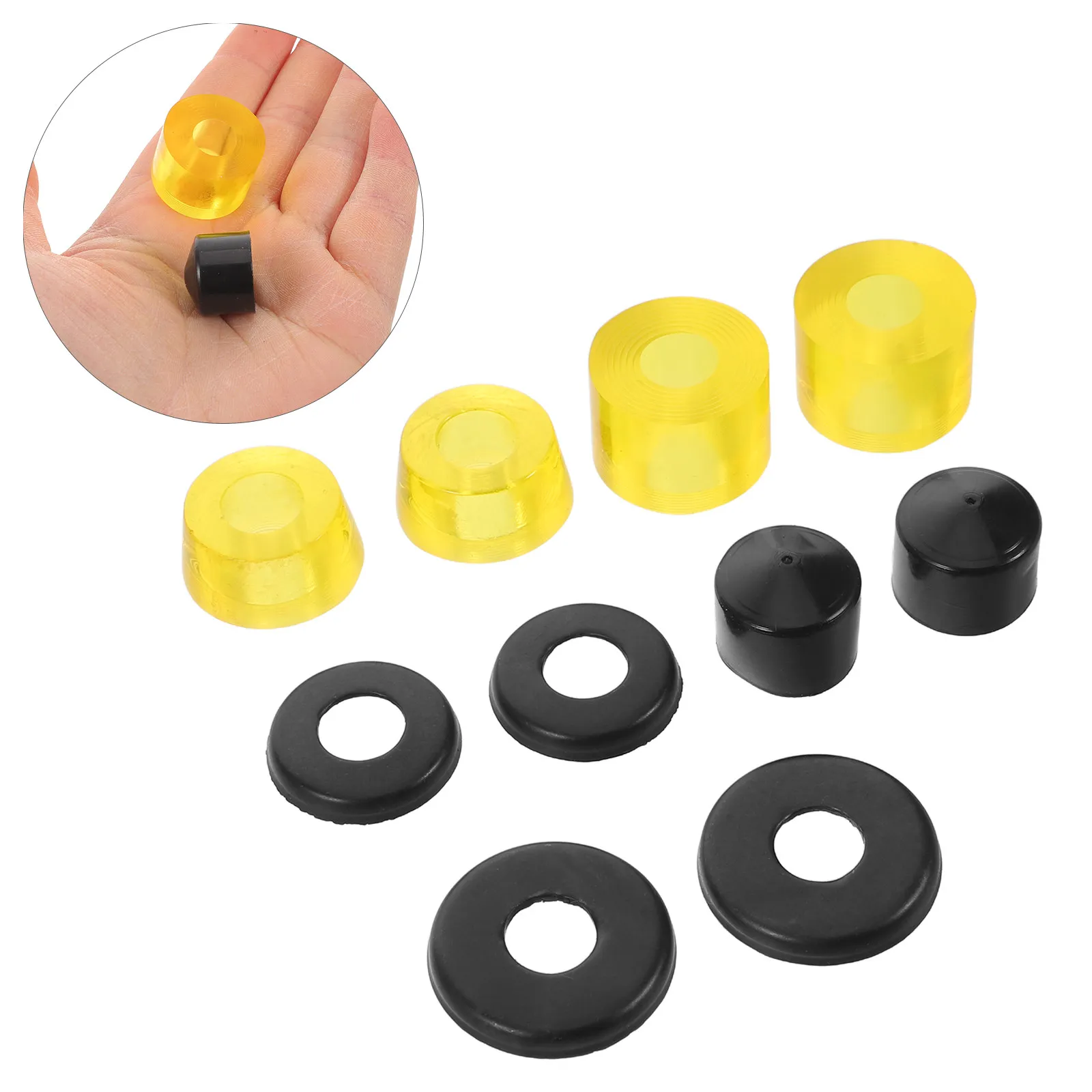 1Set Skateboard Bushings Shock Absorber Set for Enhanced Stability Smooth Control Skateboard Maintenance Replacement Bushing Kit
1Set Skateboard Bushings Shock Absorber Set for Enhanced Stability Smooth Control Skateboard Maintenance Replacement Bushing Kit