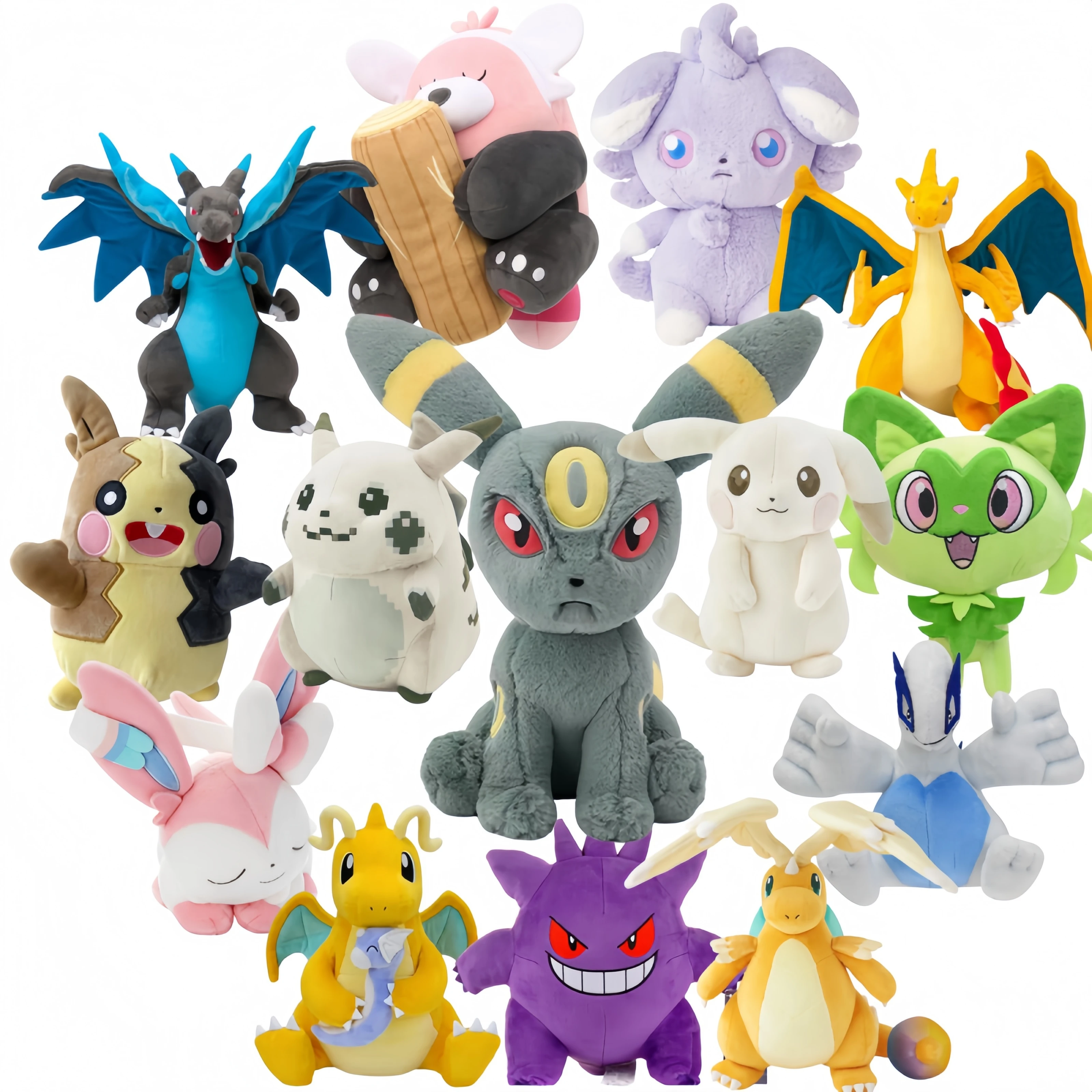 Soft Umbreon Doll Mega Dragonite Holding Dratini Sleeping Vaporeon Flareon Espeon Bewear Espurr Morpeko Lying Eevee Gengar Plush
Soft Umbreon Doll Mega Dragonite Holding Dratini Sleeping Vaporeon Flareon Espeon Bewear Espurr Morpeko Lying Eevee Gengar Plush