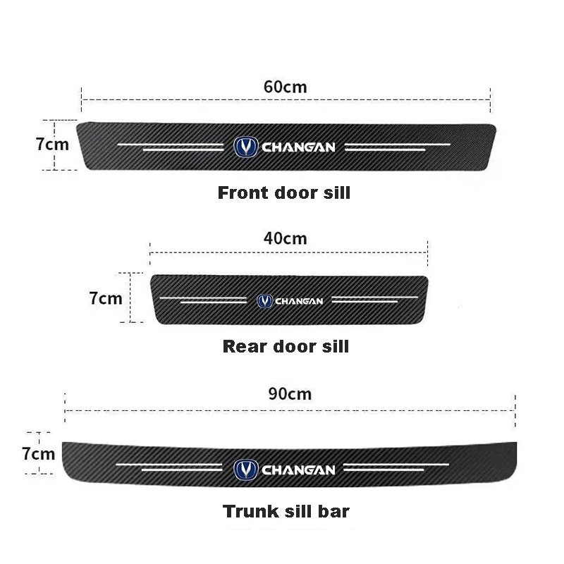 1/4/5Pcs Easy Install Carbon Fiber Car Trunk Bumper Sticker for Changan CS55 PLUS UNI-T Alsvin Oshan X5 Auto Accessories
1/4/5Pcs Easy Install Carbon Fiber Car Trunk Bumper Sticker for Changan CS55 PLUS UNI-T Alsvin Oshan X5 Auto Accessories