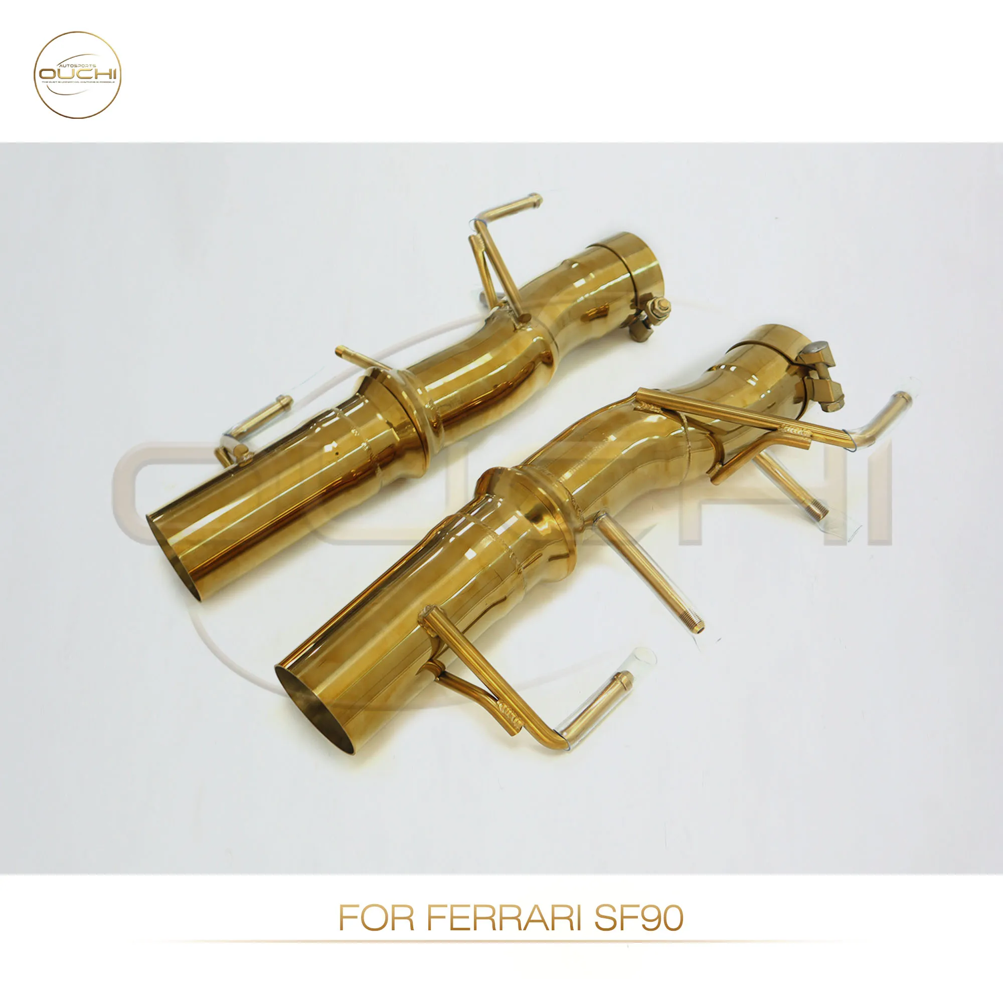OUCHI Factory direct sales Stainless steel Exhaust System Performance Catback exhaust for Ferrari SF90 Without Valves
OUCHI Factory direct sales Stainless steel Exhaust System Performance Catback exhaust for Ferrari SF90 Without Valves
