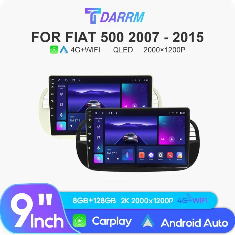 Автомобильный радиоприемник 9 дюймов Android 12, беспроводной Carplay для Fiat 500 2007-2015, видеонаблюдение, GPS, стерео, интеллектуальные системы, мультимедийный плеер
Автомобильный радиоприемник 9 дюймов Android 12, беспроводной Carplay для Fiat 500 2007-2015, видеонаблюдение, GPS, стерео, интеллектуальные системы, мультимедийный плеер