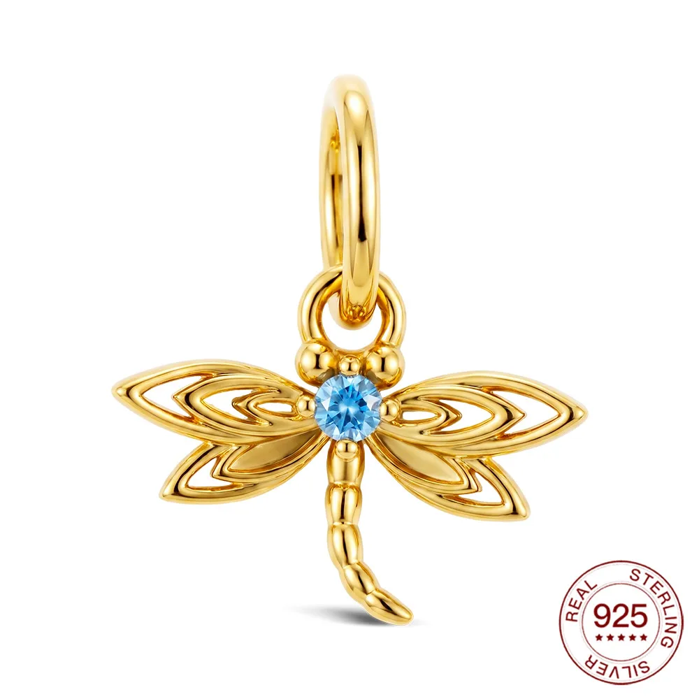 New 925 Sterling Silver Charms Me Series Golden Dragonfly Pendant Jewelry Making For Original Bracelet Ladies Jewelry DIY Gifts
New 925 Sterling Silver Charms Me Series Golden Dragonfly Pendant Jewelry Making For Original Bracelet Ladies Jewelry DIY Gifts