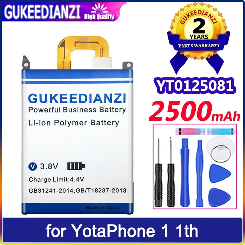 Аккумулятор GUKEEDIANZI YT0125081 2500mAh для YotaPhone 1 YotaPhone1 батарея первого поколения C9660
Аккумулятор GUKEEDIANZI YT0125081 2500mAh для YotaPhone 1 YotaPhone1 батарея первого поколения C9660