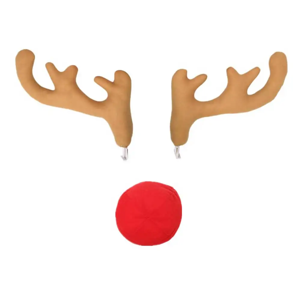 3pc Car Reindeer Antlers Nose Set Durable Wear Resistant Easy Installation Christmas Decorations for Car Windows
3pc Car Reindeer Antlers Nose Set Durable Wear Resistant Easy Installation Christmas Decorations for Car Windows