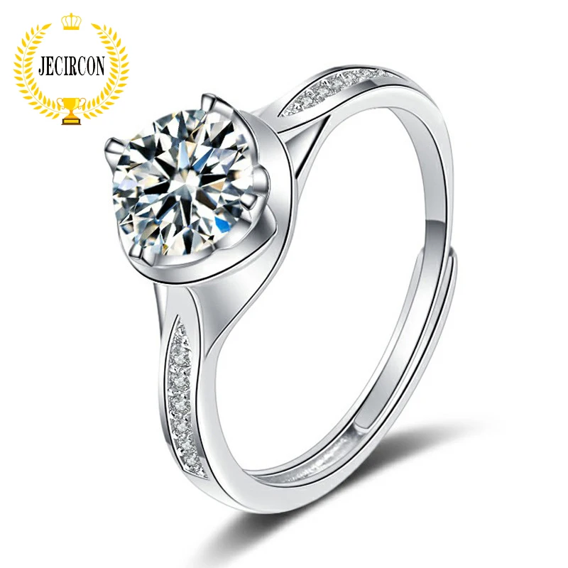 JECIRCON Moissanite Ring for Women Glossy Flower Bud Full Diamond Wedding Band with Certificate 925 Sterling Silver Fine Jewelry
JECIRCON Moissanite Ring for Women Glossy Flower Bud Full Diamond Wedding Band with Certificate 925 Sterling Silver Fine Jewelry