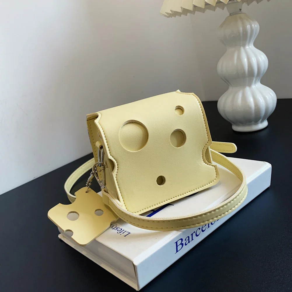 Fashion Mini Women Crossbody Bags Cheese Shaped Sling Shoulder Bag Satchels Slice Pendant PU Leather Earphone Lipstick Purse
Fashion Mini Women Crossbody Bags Cheese Shaped Sling Shoulder Bag Satchels Slice Pendant PU Leather Earphone Lipstick Purse