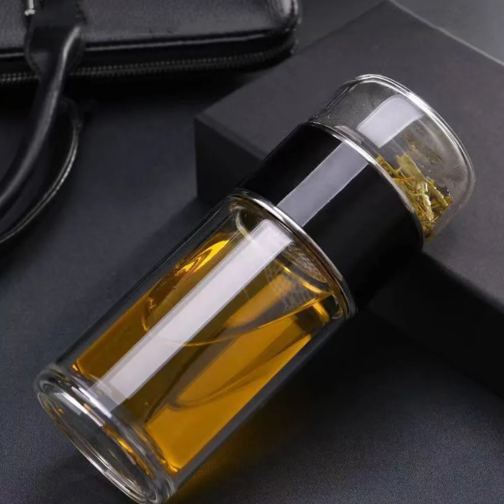 Tumbler 350ml Glass Tea Water Bottle Leak Proof with Tea Filter Tea Infuser Bottle Double Layer Tea Water Separation Cup Travel 
Tumbler 350ml Glass Tea Water Bottle Leak Proof with Tea Filter Tea Infuser Bottle Double Layer Tea Water Separation Cup Travel