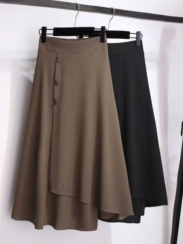 plus Size Summer Casual A-Line Skirt High Waist Elastic Waist Loose Fit Conceal Meat Slimming Mid-Length Korean Style
plus Size Summer Casual A-Line Skirt High Waist Elastic Waist Loose Fit Conceal Meat Slimming Mid-Length Korean Style