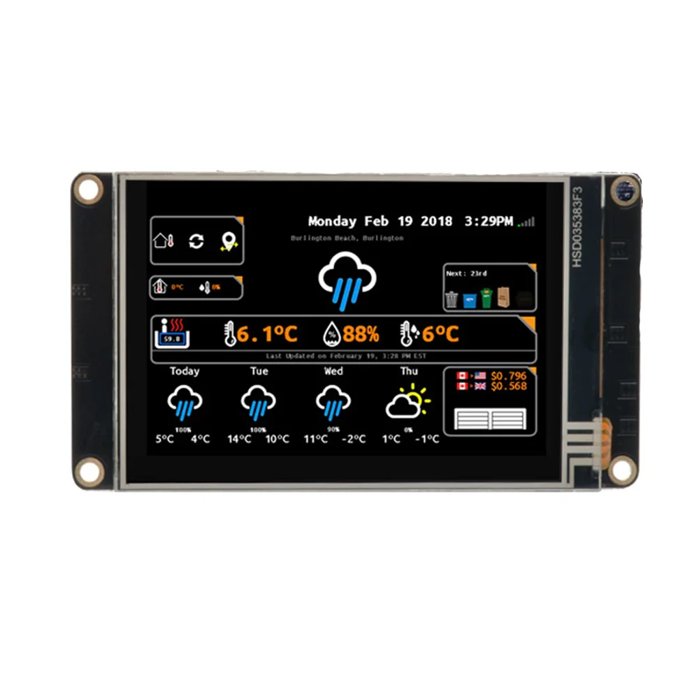 Nextion NX4832K035 3.5-inch HMI Enhanced English Version
Nextion NX4832K035 3.5-inch HMI Enhanced English Version
