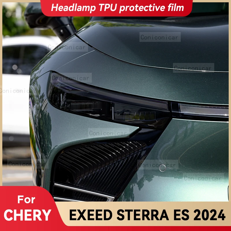 For CHERY EXEED STERRA ES 2024 Car Headlight Smoked Black TPU Protective Film Front Light Tint Change Color Sticker Accessories
For CHERY EXEED STERRA ES 2024 Car Headlight Smoked Black TPU Protective Film Front Light Tint Change Color Sticker Accessories