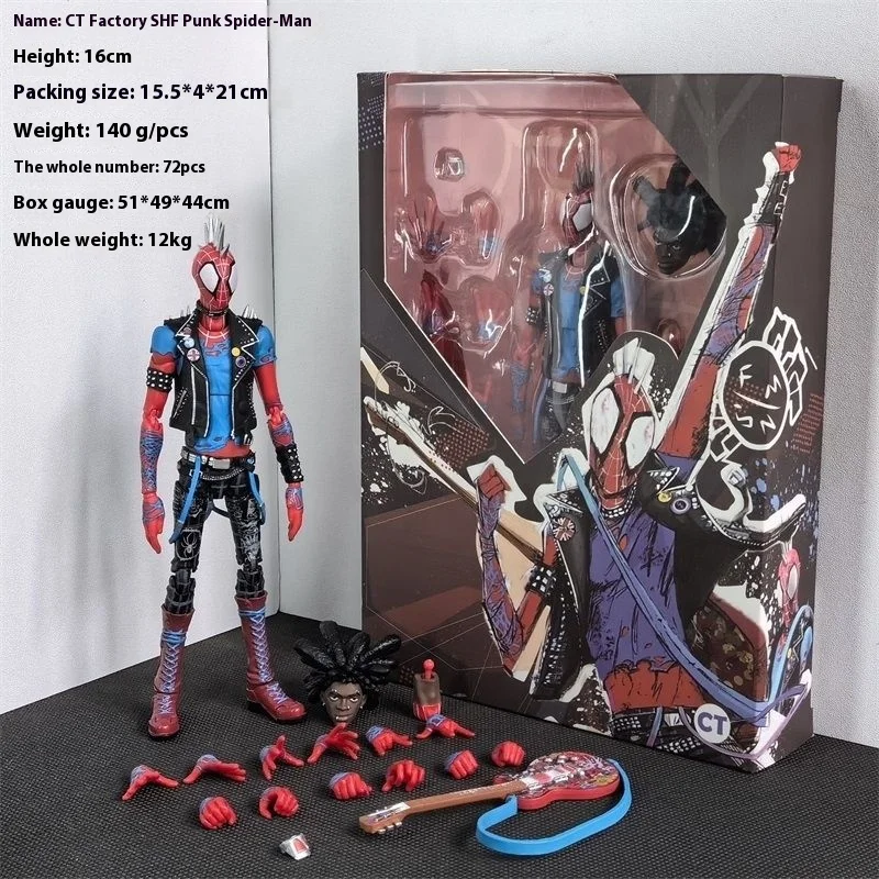 New Ct Factory Shf Punk Spider-Man Parallel Universe 2 Vertical Universe Punk Hobby Can Play Figure Model Toys Gifts For Kids
New Ct Factory Shf Punk Spider-Man Parallel Universe 2 Vertical Universe Punk Hobby Can Play Figure Model Toys Gifts For Kids