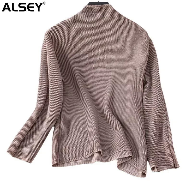 ALSEY Miyake Women's Bottom Top Shirt for women High Neck Autumn New Korean Pleated Solid Color Long Sleeve Casual T-Shirt
ALSEY Miyake Women's Bottom Top Shirt for women High Neck Autumn New Korean Pleated Solid Color Long Sleeve Casual T-Shirt
